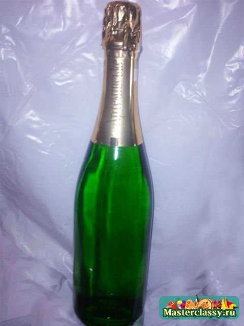 Декор бутылки шампанского - Выездные мастер-классы