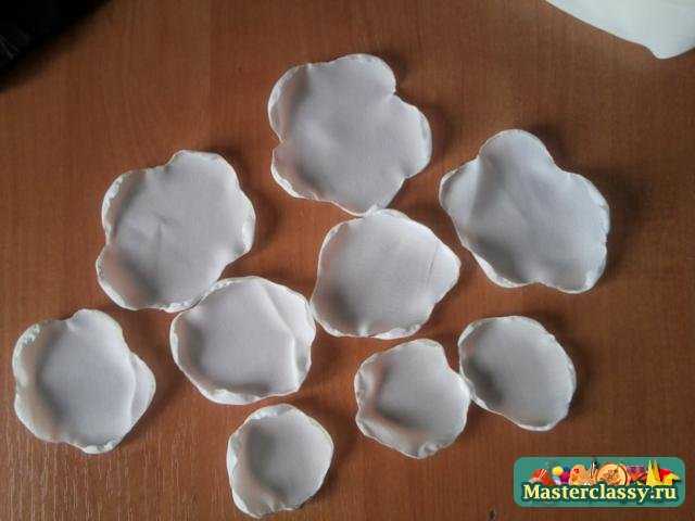 Украшения из ткани роз своими руками