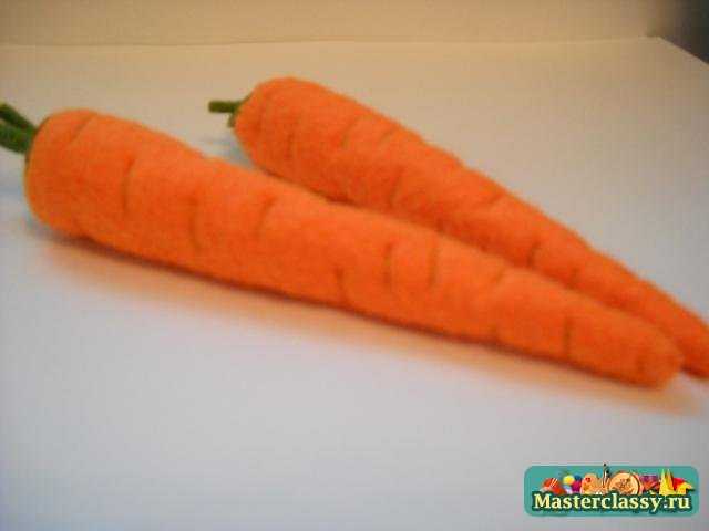 Морковь из ткани