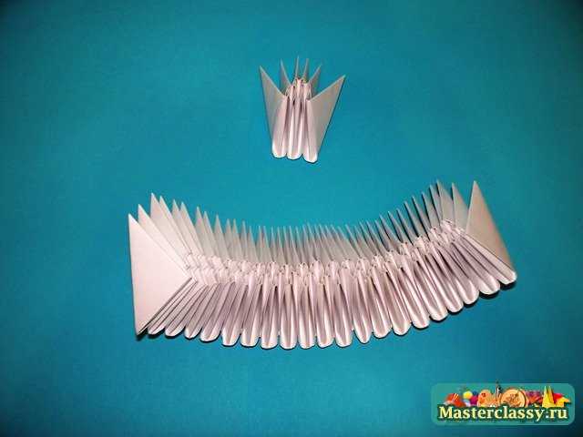 Модульное оригами Снегурочка из бумаги – схема, видео