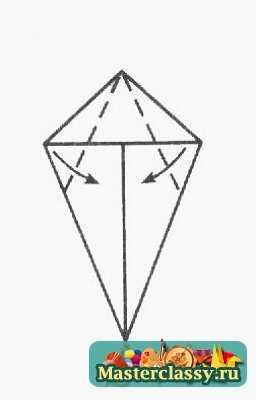 Оригами схема Заяц