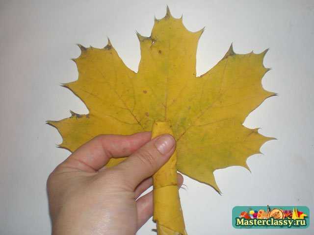 Поделки осенних из листьев
