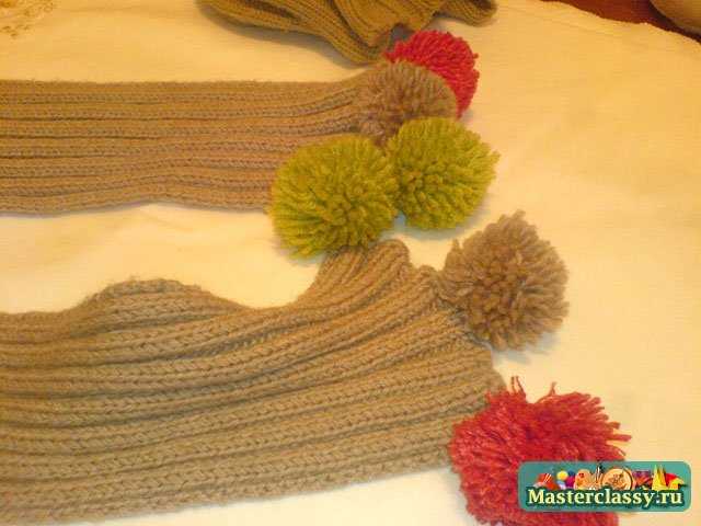 Вязание шапки, шарфика и рукавичек