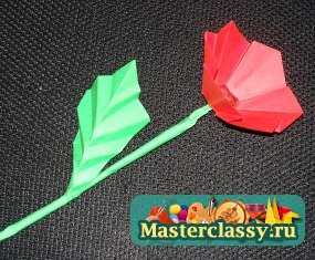 Мастер-класс оригами. Мак