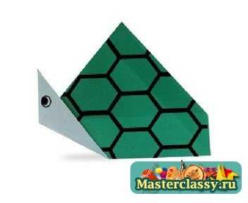 Черепаха из бумаги. Оригами схема