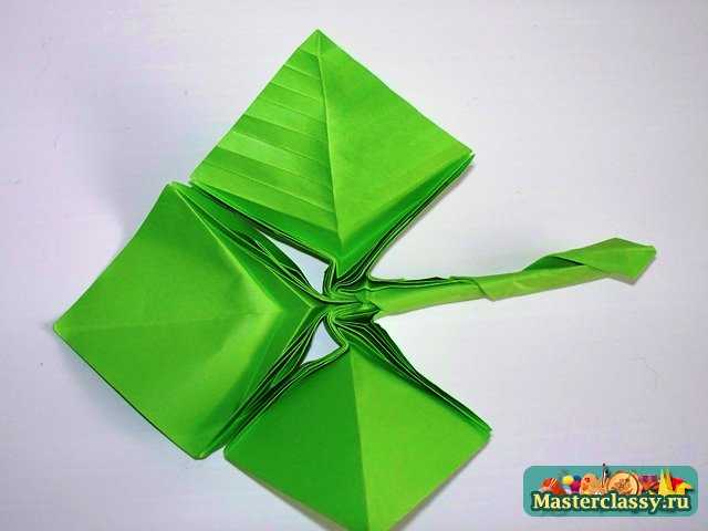 Сборка листа оригами