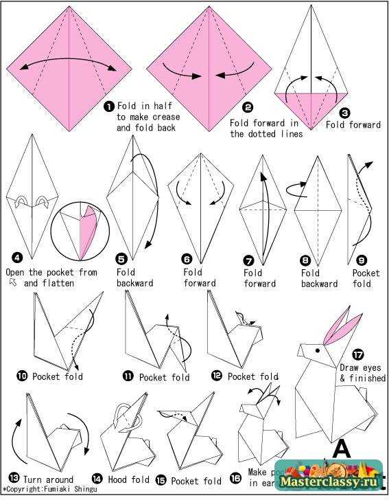 Схемы поделок оригами из бумаги