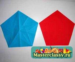 Исходная форма оригами. Пятиугольник. Мастер-класс