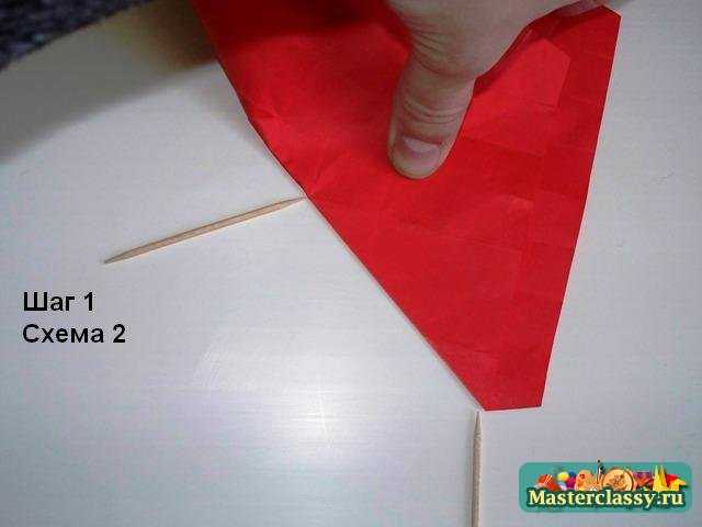 Получение линий для оригами розы пять лепестков