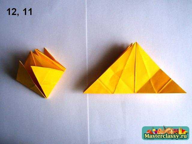 Ломонос (клематис) оригами. Сборка