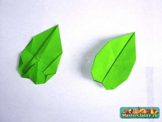 Лист оригами для ломоноса