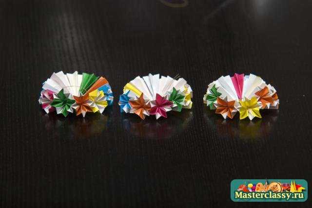 Оригами мастер класс. Цветочная кусудама