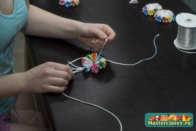 Оригами мастер класс. Цветочная кусудама