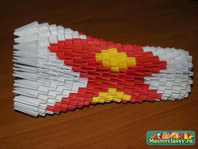 Модульное оригами. Мастер класс. Ваза