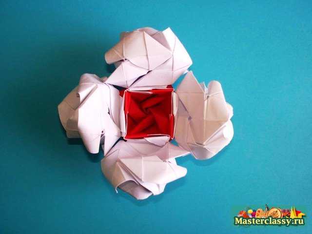Шар из роз оригами. Мастер-класс