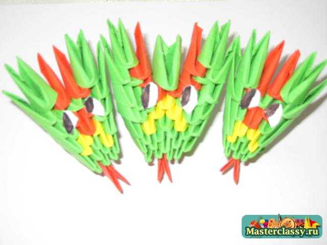 оригами дракон мастер класс