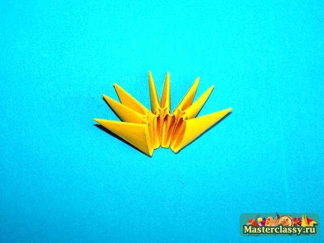 Солнышко. Модульное оригами. Мастер-класс
