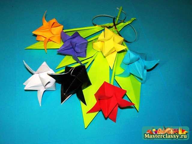 Букет Тюльпанов оригами