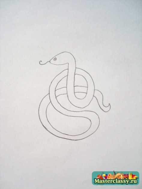 авторская роспись змея