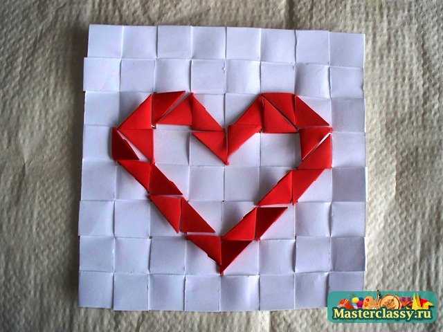 Сборка Сердца оригами