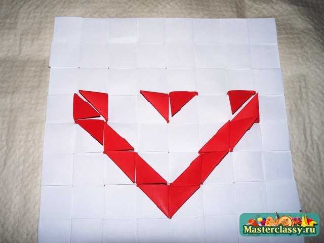 Сборка Сердца оригами