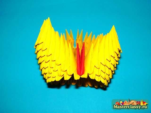 Цыпленок тельце модульное оригами