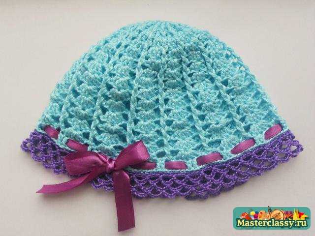 Вязание летней шапочки для девочки. Мастер класс с пошаговыми фото