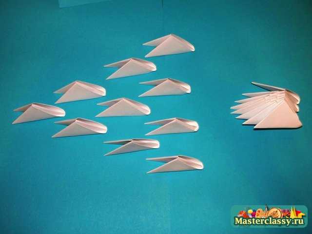 Сборка верхнего коржа Торта оригами