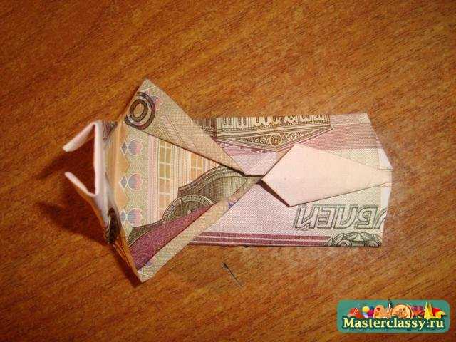 Оригами - деньги. Рубашка с галстуком. Пошаговый мастер класс с фото