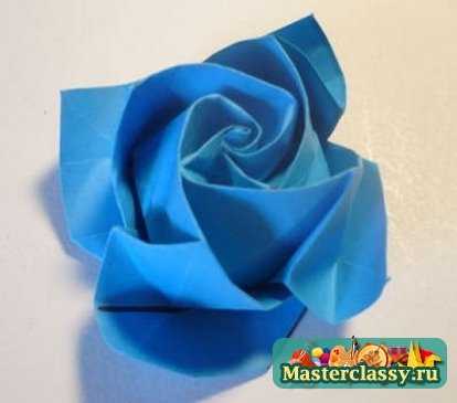 Оригами из бумаги. Роза
