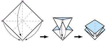 Оригами лошадь. Схема