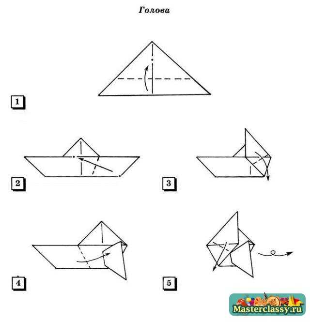 Оригами для детей. Белка