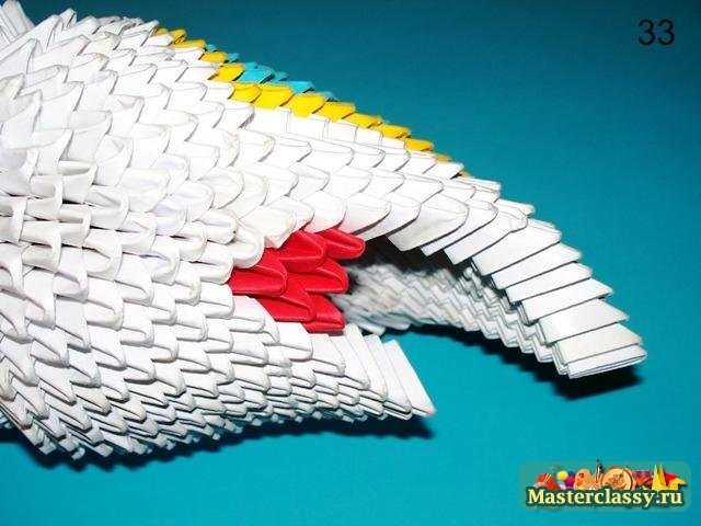 Индийский слон оригами Голова