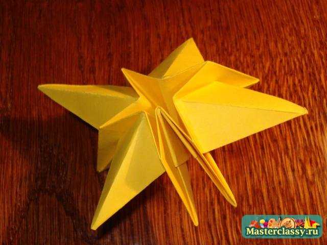 Оригами. Рождественская звезда. Мастер класс с пошаговыми фото