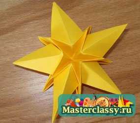 Оригами. «Рождественская звезда» (Christmas star). Мастер класс с пошаговыми фото