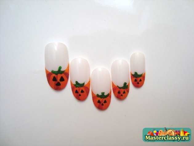 маникюр Хэллоуин рисунки на ногтях