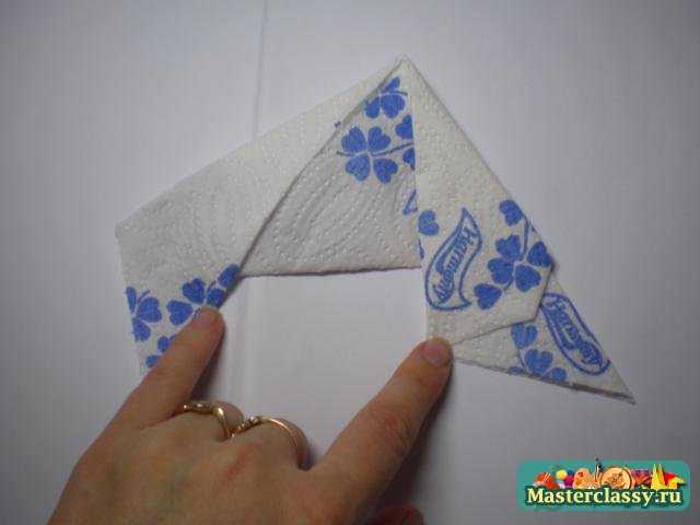 Салфетка – оригами в форме рыбки. Мастер класс с пошаговыми фото