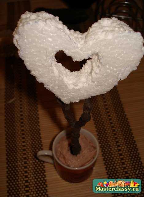 Валентинка своими руками «Дерево любви с ароматом кофе». Мастер класс с фото.