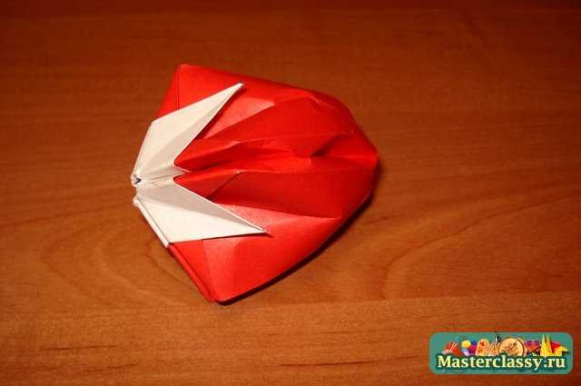 Оригами «Клубника». Мастер класс с пошаговыми фото