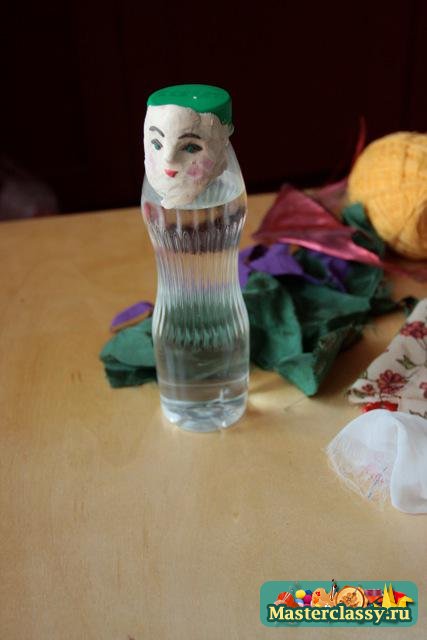Дорожная бутылочная кукла. Мастер класс с пошаговыми фото
