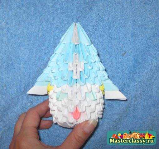 Модульное оригами. Снегурочка. Мастер класс с пошаговыми фото