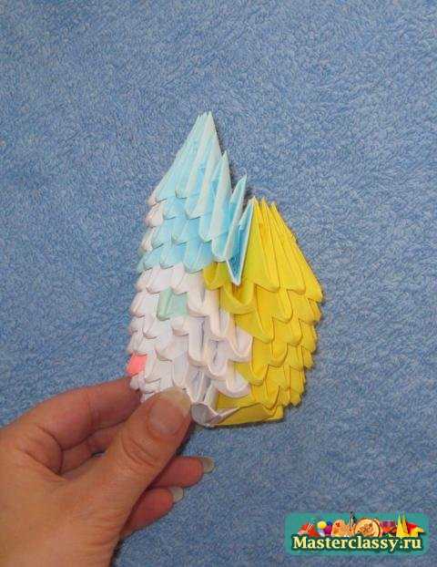 Модульное оригами. Снегурочка. Мастер класс с пошаговыми фото