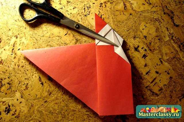 Оригами «Санта Клаус». Мастер класс с пошаговыми фото.