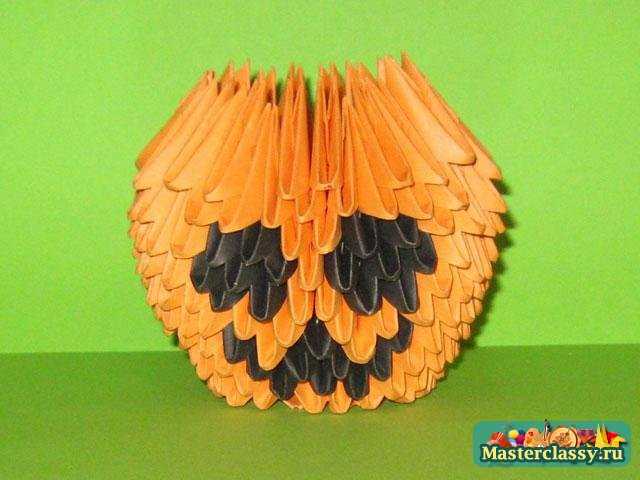 Оригами. Тыква на Хэллоуин. Мастер класс с пошаговыми фото