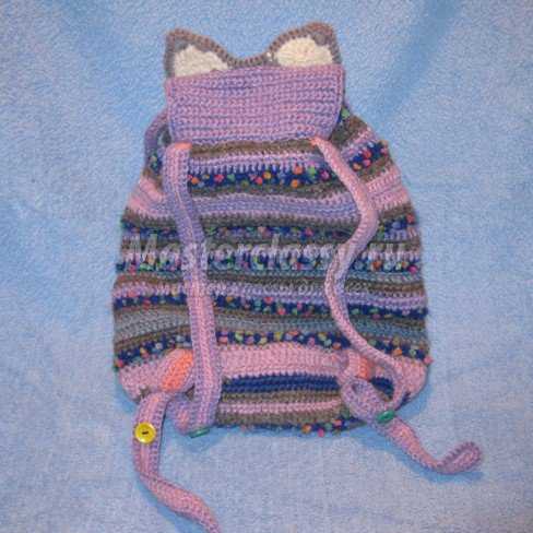 Вязание рюкзака крючком для ребенка