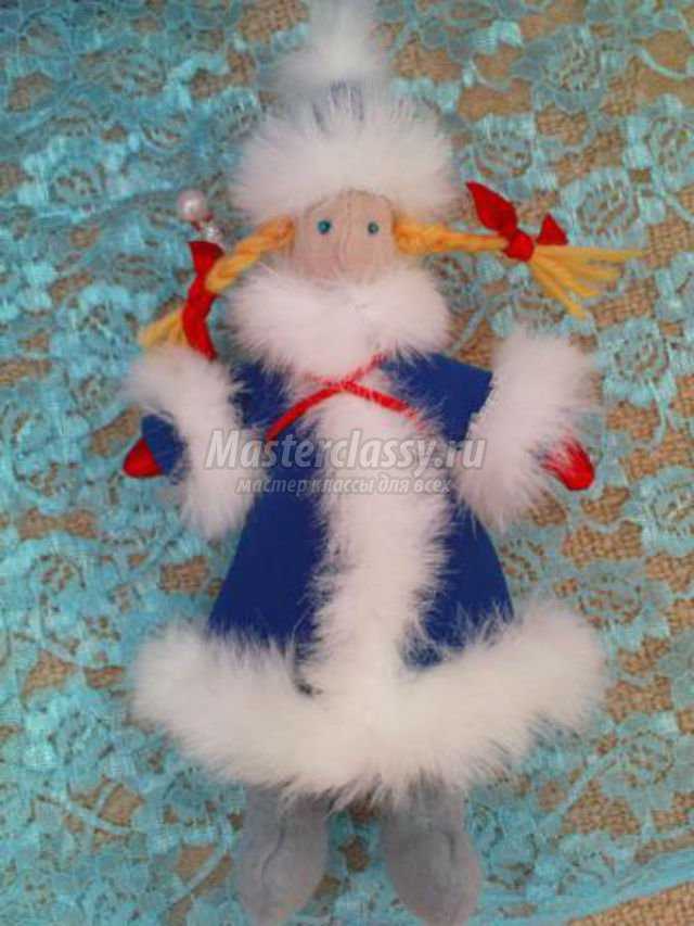 снегурочка на основе куклы Тильды
