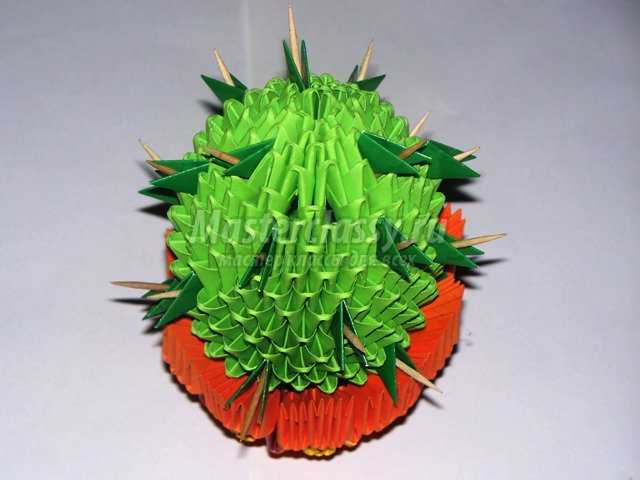 Модульно оригами – кактус