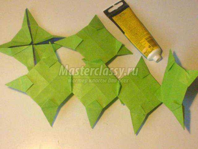 модульное оригами традиционная кусудама ирис
