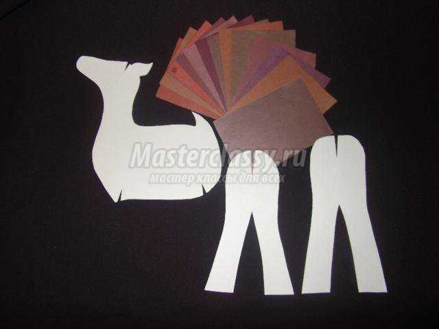 объемные олени из цветной бумаги