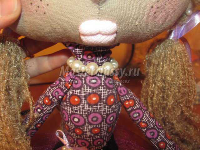 Текстильная кукла своими руками. Лиза